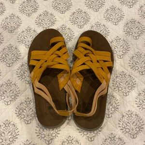 Teva marigold leather sandals